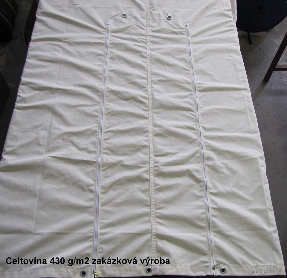  Výroba plachet 50% bavlna+50% PES 430g/m²